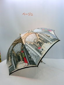 通年新作）雨傘・折畳傘-婦人　日本製甲州産ほぐし織ドーム柄軽量折傘