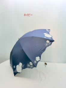 2019春夏新作）晴雨兼用傘・折畳傘婦人　全天候型紫外線99％カット遮蔽効果モーニンググローリー柄軽量傘